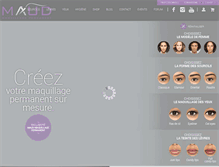 Tablet Screenshot of maud-maquillage-permanent.com